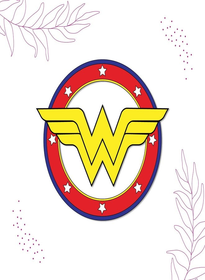 Bhai Please Wonder Woman Wooden Fridge Magnet (Pack of 1) | Cartoon Characters, Movie, TV, Comics, Anime | Fridge Decorations | Gift for Friends, Colleagues, Gen Y | Birthday, Return Gift - Image 3